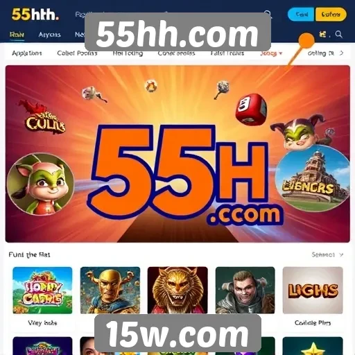 Acessibilidade de jogos no site 55hh com diversas opções