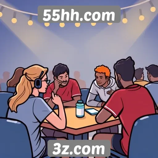 Exploração das funcionalidades de socialização em 55hh.com